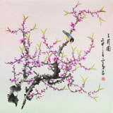 安徽美協(xié)何華賢 四尺斗方《三月圖》