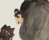 國家一級美術(shù)師王永剛 三尺《米顛拜石圖》(詢價)