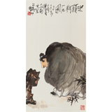 國(guó)家一級(jí)美術(shù)師王永剛 三尺《米顛拜石圖》(詢價(jià))