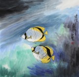 國(guó)家一級(jí)美術(shù)師王永剛 四尺斗方《伴侶》