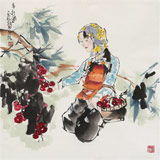 南海禪寺 妙林居士 四尺斗方《多利圖》