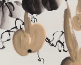 王寶欽 四尺斗方作品《秋實(shí)圖》當(dāng)代花鳥牡丹畫名家（詢價）