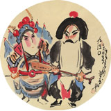 國(guó)家一級(jí)美術(shù)師王永剛 扇面《九江口》（詢價(jià)）