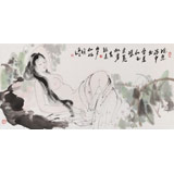 李立辰三尺《姹紫浴中出》河北著名仕女畫家（詢價）