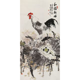王向陽 四尺作品《和諧新曲》 當(dāng)代著名畫家（詢價）