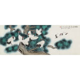 【已售】凌雪 小六尺《松鶴延年》 北京美協(xié)會(huì)員