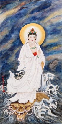 南海禪寺 妙林居士 四尺《觀音大士》 