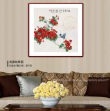 凌雪 四尺斗方《花開富貴》 北京美協(xié)會員