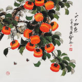 黃藝四尺斗方吉利國畫《事事如意》