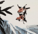 鄒友蒸 《雙雀鳴春》1991年 已故山野派繪畫大家