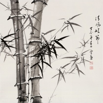 何華賢 四尺斗方《清風(fēng)峻節(jié)》 潁淮書(shū)畫(huà)名家