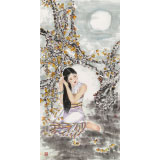 南海禪寺 妙林居士 四尺《理妝圖》