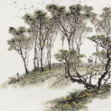 鄒本財(cái) 四尺斗方《春之韻》  公主嶺市美協(xié)常務(wù)副主席