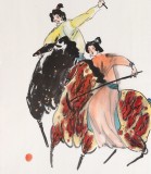 王永剛 四尺《大唐馬球圖》 國(guó)家一級(jí)美術(shù)師（詢(xún)價(jià)）