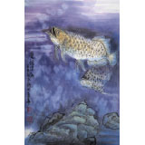 王永剛 四尺三開《雙龍?zhí)胶！?國家一級美術(shù)師（詢價）