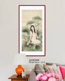 劉金前 三尺《夏日荷塘》 著名仕女畫(huà)家