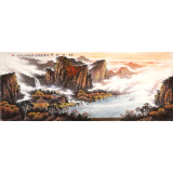 張慧仁 小八尺《金秋神韻圖》 廣西山水畫(huà)家協(xié)會(huì)常務(wù)理事