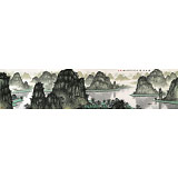 劉金河 八尺對(duì)開《漓水清韻》 中國(guó)美術(shù)家協(xié)會(huì)會(huì)員（詢價(jià)）