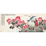 曲逸之 小八尺《暮香深惹玉堂風(fēng)》 河南省著名花鳥畫家