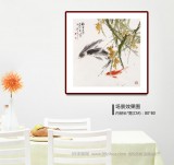孫海峰 四尺斗方《稻香魚肥》 安徽省美協(xié)會(huì)員