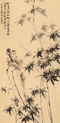 皇甫小喜 四尺《竹生空野外》 河南著名花鳥畫家