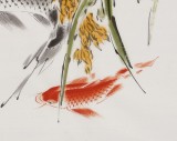 孫海峰 四尺斗方《稻香魚肥》 安徽省美協(xié)會(huì)員