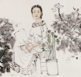 楊西沐 四尺《清秋》 中國(guó)美術(shù)家協(xié)會(huì)會(huì)員（詢價(jià)）