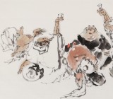 楊西沐 四尺《醉仙圖》中國美術(shù)家協(xié)會會員（詢價）