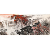 李碧峰 小八尺《秋晴泉?dú)庀恪?中國(guó)書畫家協(xié)會(huì)理事