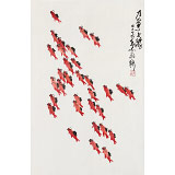 王永剛 四尺三開《力爭(zhēng)上游》 國(guó)家一級(jí)美術(shù)師（詢價(jià)）