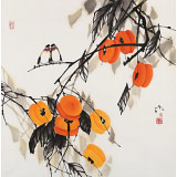 【已售】苗雨 四尺斗方《事事如意》 遼寧工美教授 師從吳冠中