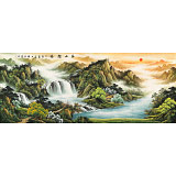 【已售】楊銘昌 小八尺《春山攬勝》 安徽山水畫研究協(xié)會(huì)理事