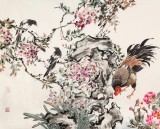 曲逸之 小八尺《富貴大吉》 河南省著名花鳥(niǎo)畫(huà)家