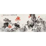 庾超然 小六尺《和氣致祥圖》 黃鶴樓書畫院院長