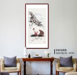 【已售】張春奇 三尺《對弈》徐悲鴻紀(jì)念館藝術(shù)中心理事