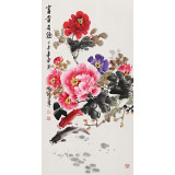 【已售】王寶欽 三尺《富貴有余》當(dāng)代花鳥牡丹畫名家（詢價(jià)）