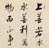 夏廣田 四尺《水善利萬(wàn)物而不爭(zhēng)》著名啟功體書(shū)法家