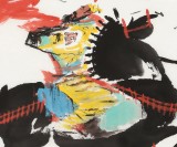 張春奇 四尺斗方《老驥伏櫪 志在千里》 徐悲鴻紀(jì)念館藝術(shù)中心理事（詢價(jià)）