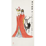 【已售】張春奇 三尺《麻姑獻(xiàn)壽》徐悲鴻紀(jì)念館藝術(shù)中心理事