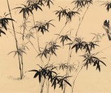 皇甫小喜 四尺《新栽瘦竹小園中》 河南著名花鳥畫家