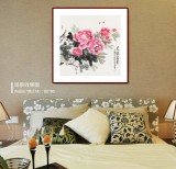 【已售】梁景欣 四尺斗方《花開富貴》 青大美院學(xué)院派畫家