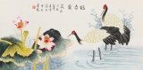 【已售】凌雪 三尺《鶴壽圖》 北京美協(xié)會(huì)員