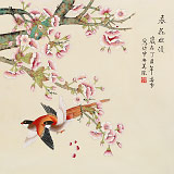 凌雪 四尺斗方《春花爛漫》 北京美協(xié)會員