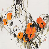 【已售】苗雨 四尺斗方《事事如意》 遼寧工美教授 師從吳冠中