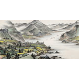 劉金河 四尺《潮平兩岸闊 風(fēng)正一帆懸》 中美協(xié)會(huì)員（詢價(jià)）