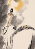 【已售】魏武雙三尺國畫《邀月圖》（詢價(jià)）