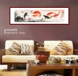 【已售】周升達 四尺對開《富貴久魚》 中國畫院國畫組長（詢價）