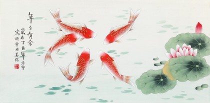 凌雪 三尺《年年有余》 北京美協(xié)會員