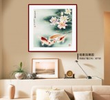 【已售】南海禪寺 妙林居士 四尺斗方《前程似錦》