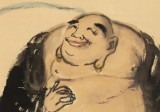 【已售】周自豪 四尺斗方《笑佛》 當(dāng)代著名禪意畫家